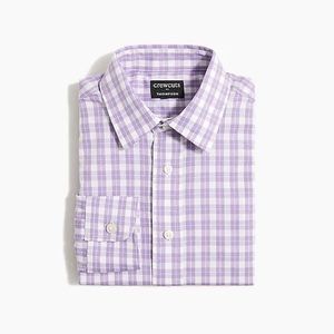 Boys crew cut long sleeve button up